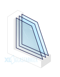 XL- Tripleglas | Figuurglas Guss Antiek | 4f-sp-*4-sp-*4 | 0.8W/m2K.