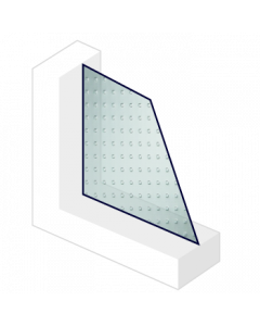 Figuurglas Master Carre blank - 4mm | Enkelglas