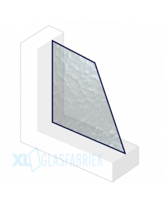 1.1 W\m2K. XL-isoglas HR+(+) Figuur Niagara blank | 5f-sp*4