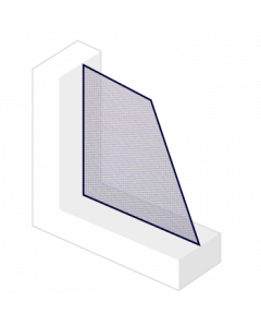 Figuurglas Nylon blank - 4mm | Enkelglas