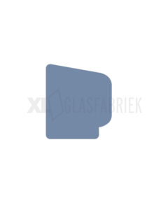 Glaslat 17×15 mm met sponning 3x4 mm Wit  - 4,90 meter 