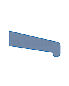 Neuslat sponning 60 mm wit
