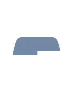 Opdeklat 12x32mm met sponning 3x16 mm Wit