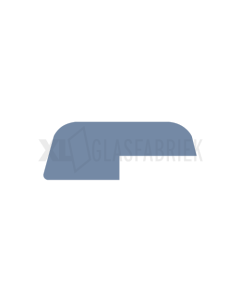 Opdeklat 12x32mm met sponning 5x16 mm Grijs