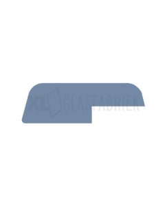 Opdeklat 12x37mm met sponning 5x16 mm Grijs
