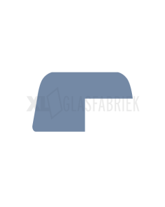 Opdeklat 18x32mm met sponning 10x16 mm Grijs