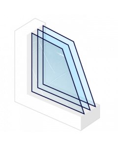 XL- Tripleglas | Figuurglas Guss Antiek | 4f-sp-*4-sp-*4 | 0.8W/m2K.