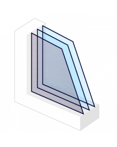0.8 W\m2K. Tripleglas | Figuurglas Nylon | 4f-sp-*4-sp-*4
