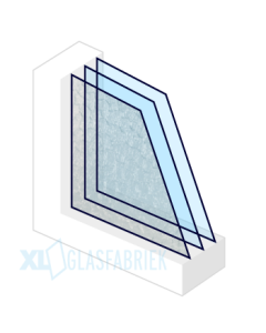 XL- Tripleglas | Figuurglas Byzanthijn grof | 4f-sp-*4-sp-*4 | 0.8 W/m2K